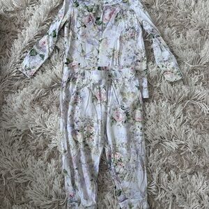 Posh Peanut Floral Two Piece Pajamas